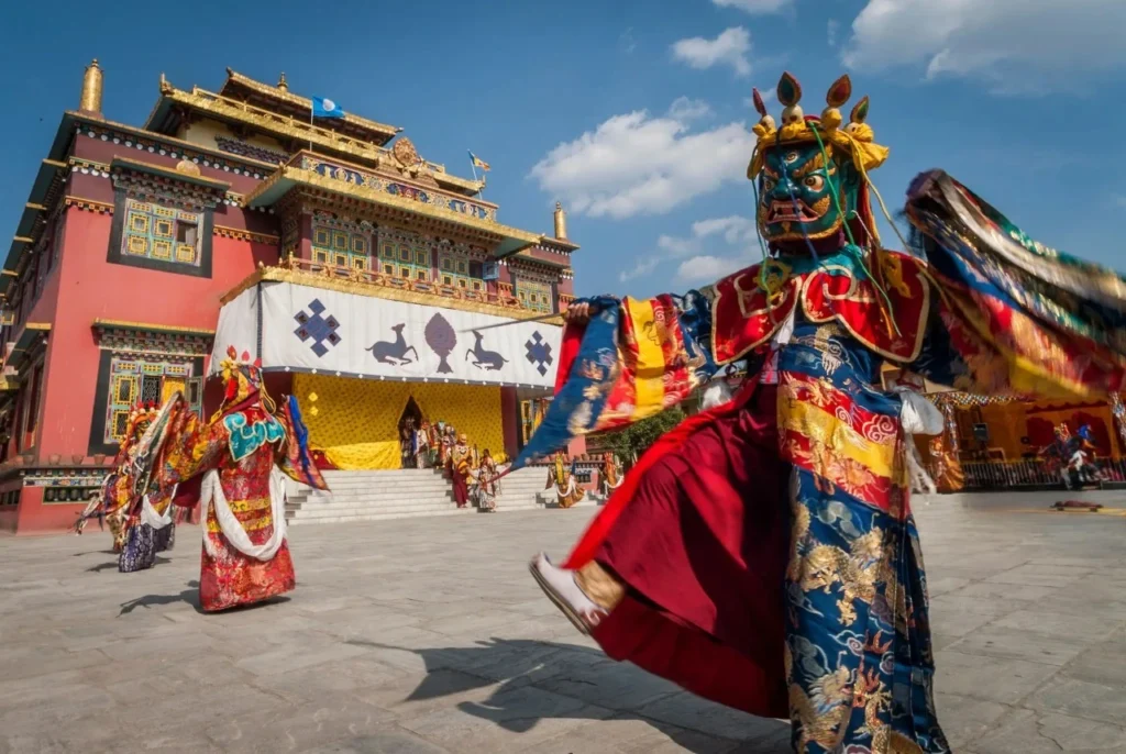 Tibet New Year (Lhosar) festival during winter in Nepal